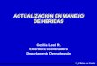 ACTUALIZACION EN MANEJO DE HERIDAS - biblioceop · Clínica Las Condes. ANTECEDENTES • 1998-2004 Cursos post-título “Monitor en Manejo de las heridas” • 2003-2004 Diplomado