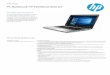 PSG EMEA Commercial Notebook 2014 Datasheeth20195. · Experimente la diferencia con el amplificador de sonido claro de HP y los altavoces HP EliteBook 840. Elimine el ruido de fondo,
