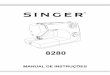 MI-8280 - singer.com.br€¦ · Nunca trabalhe com a máquina caso o cabo ou a tomada esteja em más condições, ... Levantador do pé-calcador para várias camadas de tecido