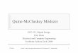 quine-mccluskey - zsolt.szikora.info · Quine-McCluskey módszer 4.Az új táblázatból válassz egységnyi távolságra lév