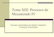 Tema XIII: Procesos de Mecanizado IV - Xooimageimg5.xooimage.com/files/b/b/7/tema-13---proceso...ositivas--a5944e.pdf · Procesos Industriales - Tema XIII: Procesos de Mecanizado