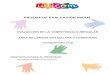 ÁREA DE LENGUA CASTELLANA Y LITERATURA … · prueba de evaluaciÓn inicial evaluaciÓn de la competencia curricular Área de lengua castellana y literatura (comprensión oral) protocolo