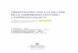 ORIENTACIONS PER A LA MILLORA DE LA …agora.xtec.cat/ceip-drsobreques/wp-content/uploads/usu198/2015/02/... · Expressió escrita: ... competència oral, ... l’elaboració de les