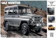 UAZ HUNTER - uaz-bolivia.comuaz-bolivia.com/attachments/Hunter/Catalogo-Hunter.pdf · La marca UAZ está presente en más de 50 países de 5 continentes ... El primer automóvil que