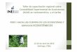 02Taller Regional Ecosistemas - UNSD — Welcome … · Taller de capacitación regional sobre Contabilidad ExperimentalContabilidad Experimental de de Ecosistemas Ecosistemas ((SCAESCAE))