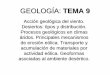 GEOLOGÍA: TEMA 3. GEOLOGÍA tema 9.pdf · ... movimiento de manera ... Parte de las gotas y ... constancia de la dirección del viento-tamaño y forma de los granos de arena-