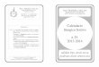 Calendario liturgico festivo a. D. 2013-2014 - unavox.it · Calendario liturgico festivo a. D. 2013-2014 Anno XIV, n° 1 - novembre 2013 Sped. in a. p. art. 2 comma 20/C Legge 662/96