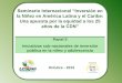 Seminario Internacional Inversión en - Home page | … · 2018-03-06 · Seminario Internacional Inversión en la Niñez en América Latina y el Caribe: ... INCREMENTO DE APRENDIZAJE