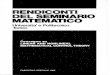 SEMINARIO MATEMATICO - unito.it · Cottafava G., Dipartimento di informatica e sistemistica, via Abbiategrasso, 209, 27100 ... Seminario Matematico dell'Università e del Politecnico