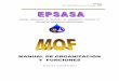 MANUAL DE ORGANIZACIÓN Y FUNCIONES - .EPSASA Manual de Organizaciones y Funciones - MOF PRESENTACION