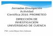 Presentación de PowerPoint - ucuenca.edu.ec · Luisa Mayra Vera Cabezas . Biosorción de metales pesados de efluentes líquidos de la industria minera. Centro de estudios ambientales(CEA)