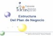 Estructura Del Plan de Negociowiki.ideas.org.ve/images/1/1f/Estrutura_del_Plan_de_Negocio_2015.pdf · 10 Diseño del Plan de Negocio Redactar un PN requiere de conocimientos mayores