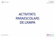 ACTIVITATS PARAESCOLARS DE L'AMPA · Com activitat paraescolar a educació primària i secundaria, l’AMPA contracta els serveis d’EDAMI (Escuela de Ajedrez Miguel Illescas: )