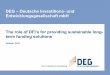 DEG – Deutsche Investitions- und Entwicklungsgesellschaft ...· DEG – Deutsche Investitions- und