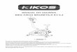 MANUAL DO USUÁRIO BIKE KIKOS MAGNÉTICA KV 6maiscontinental.com.br/produtos/Kikos/Bicicletas/KV63/Bike Kikos KV... · A Kikos garante os produtos relacionados neste certificado contra