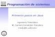 Primeros pasos en Java (aumentado) - it.uc3m.es · (desde ventana MSDOS o modificando c:\autoexec.bat): ... – Conf avanzada del sistema – Opciones avanzadas - Variables de entorno