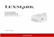 Lexmark E320/E322 - Toner impresoras. Compra-venta … · Uso del modo de rastreo hexadecimal ... Si el trabajo que desea cancelar se está imprimiendo y la luz Lista/Datos ... 6