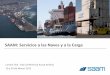 SAAM: Servicios a las Naves y a la Carga · SAAM tiene la oportunidad de llevar su apalancamiento a niveles de ~3,0x DFN/ EBITDA y 0,7x DFN/ Patrimonio 
