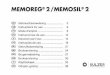MEMOREG 2 /MEMOSIL 2 - kulzer.com · – Registros oclusales de tipo estándar – Material para registros intraorales de puntas de trazado Contraindicaciones No utilice Memoreg 2