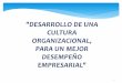 EJES DEL DESARROLLO EMPRESARIAL · 2017-06-07 · la Cultura Organizacional Creando Nuestro Futuro Crear Enfoque Estrategico ... •Creación del Comité Conjunto Sindicato –Gerencia: