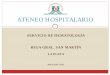 ATENEO HOSPITALARIO - Ministerio de Salud · Paciente sexo femenino de 44 años, ingresa en julio de 1998 por presentar astenia, disnea clase funcional III, fiebre y tos seca de 7