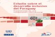 Estudio sobre el desarrollo inclusivo del Paraguay · La elaboración de este libro estuvo a cargo de Akio Hosono, Consejero Superior de Investigación del Instituto de Investigación