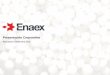Presentación Corporativa - ENAEX · Servicios de tronadura A través de la filial Enaex Servicios S.A. se presta un completo servicio de tronadura a nuestros principales clientes