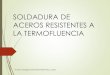 SOLDADURA DE ACEROS RESISTENTES A LA TERMOFLUENCIAsergiomandamiento.com/wp-content/uploads/2018/01/contruccion-de... · ACEROS RESISTENTES A LA TERMOFLUENCIA ACEROS DE LA NORMA DIN