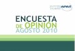 CONTENIDO - interapas.gob.mx · La Unidad de Comunicación Social y Cultura del Agua del Interapas aplicó una Encuesta de Opinión durante los ... Se aplicó una Encuesta de Opinión