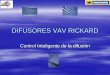 DIFUSORES VAV RICKARD - airtradecentre.com³n_VAV.pdf · Un diseño de conductos eficiente combinado con un ventilador de velocidad ... La compuerta de bypass debe eliminar el exceso