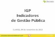 IGP Indicadores de Gestão Pública - novo.· IGP – Indicadores de Gestão Pública Pessoal excedido