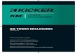 KM TOWER ENCLOSURES - Kicker · KM TOWER ENCLOSURES KMTES8 Owner’s Manual | English Manual del Propietario | Español Gabinete de torre KICKER MARINE Benutzerhandbuch | Deutsch