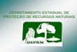 DEPARTAMENTO ESTADUAL DE PROTEÇÃO DE RECURSOS NATURAIS · exploração de recursos naturais no estado de São Paulo. ... a conservação dos recursos naturais, •a conservação