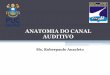 ANATOMIA DO CANAL AUDITIVO - Professor | PUC Goiásprofessor.pucgoias.edu.br/SiteDocente/admin/arquivosUpload/15347... · o meio externo, tem cerca de três centímetros de comprimento