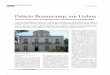 Palácio Braamcamp, em Lisboa - GECoRPA 08.pdf · Braamcamp e conhecer as ideias para a conversão do edifício em unidade hoteleira. ... nea dos palácios, sendo apenas apro-vada