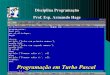 Programação em Pascal 7 - Armando Hage – Conteúdo de ... · Prof. Esp. Armando Hage Programação em Turbo Pascal . Introdução A linguagem de programação pascal foi ... Diga