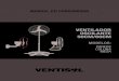 VENTILADOR OSCILANTE 50CM/60CM - ventisol.com.brventisol.com.br/fmanager/ventisol/produtos/arquivo_manual144_1.pdf · Obrigado por adquirir o Ventilador Oscilante de 50cm/60cm. Antes