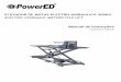ELEVADOR DE MOTAS ELECTRO-HIDRAULICO 500KG · O elevador de motas hidráulico elétrico pode levantar todos os tipos de veículos cujo peso é inferior a 500 kg. Foi projetado para