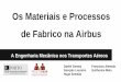 Os Materiais e Processos de Fabrico na Airbusprojfeup/submit_14_15/uploads/apresent_1... · Componentes de Propulsão Passado 9 . A300 Motor CF6-50 Componentes de Propulsão Passado