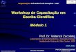 Workshop de Capacitação em Escrita Científica - USP · Workshop de Capacitação em Escrita Científica Módulo 1 Prof. Dr. Valtencir Zucolotto Laboratório de Nanomedicina e Nanotoxicologia
