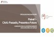 Painel I - CAAJ: Passado, Presente e Futuro · apresentação de peças processuais e respetivos documentos por via eletrónica). Fase I Fase III Plataforma de testes Implementação