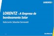 LORENTZ A Empresa de bombeamento Solar - AHK Portugal · Gerador/Rede Energia Solar Energia Solar Alimentação Combinada / Misturada ... 20 2017 A solução completa Aplicações