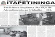 DISTRIBUIÇÃO GRATUITA Prefeitura implanta Serviço de ...semanario.itapetininga.sp.gov.br/wp-content/uploads/2017/06/... · ITAPETININGA, 22 DE NOVEMBRO DE 2008 - ANO III - Nº