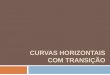 CURVAS HORIZONTAIS COM TRANSIÇÃO · Introdução Curvas horizontais com transição 3 Curva de transição Proporciona um crescimento gradual da aceleração centrífuga que surge