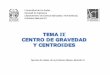 TEMA II CENTRO DE GRAVEDAD Y CENTROIDES · • Teorema de Pappus-Guldinus . • Estudiar el concepto de gravedad, centro de masa y centroides. • Determinar la ubicación del 