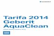Tarifa 2014 Geberit AquaClean - Instalaciones Técnicastienda.instalaciones-tecnicas.com/InstalTec/catalogos/Geberit/... · •Para una utilización del inodoro confortable, sin papel