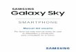 Samsung Galaxy Sky S320VL Manual del usuario · Avisos legales ii Software de código abierto Algunos componentes de software de este producto incorporan código fuente cubierto bajo