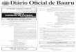 Diário Oficial de Bauru - Prefeitura Municipal de Bauru · alteração do art. 13 da Lei Municipal nº 6.705, de 31 de julho de 2.015, que institui a Política Municipal de Cooperativismo