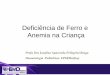 Profa Dra Josefina Aparecida Pellegrini Braga Hematologia ...bcf1.cdn.upx.net.br/ferro/pdf/mod2_josefina.pdf · Prevalência de anemia ferropriva em crianças no Brasil Idade (meses)