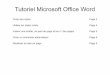 Tutoriel Microsoft Office Word - Espace pédagogiqueww2.ac-poitiers.fr/biochimie/IMG/pdf/tutoriel_word.pdf · Tutoriel Microsoft Office Word Créer des styles Page 2 Utiliser les